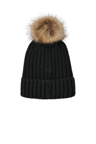 Picture of Port Authority Faux Fur Pom Beanie C990