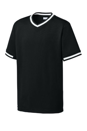 Picture of Sport-Tek Youth Tough Mesh V-Neck Baseball Jersey YST221